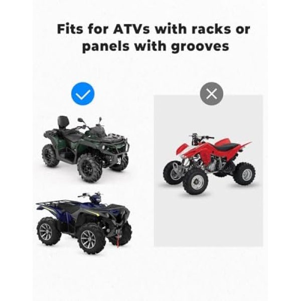 KEMIMOTO ATV Storage Bags with Cooler Bag, 76L Large ATV Bags Rear Rack Bag - Image 5