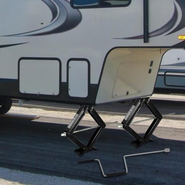 Weize Camper RV Trailer Stabilizer Leveling Scissor Jacks with Handle -24" - Image 7