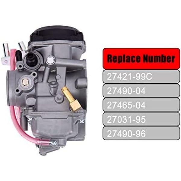 CV40 Carburetor with Choke Cable fits Harley Davidson Dyna Electra Glide Fatboy - Image 2