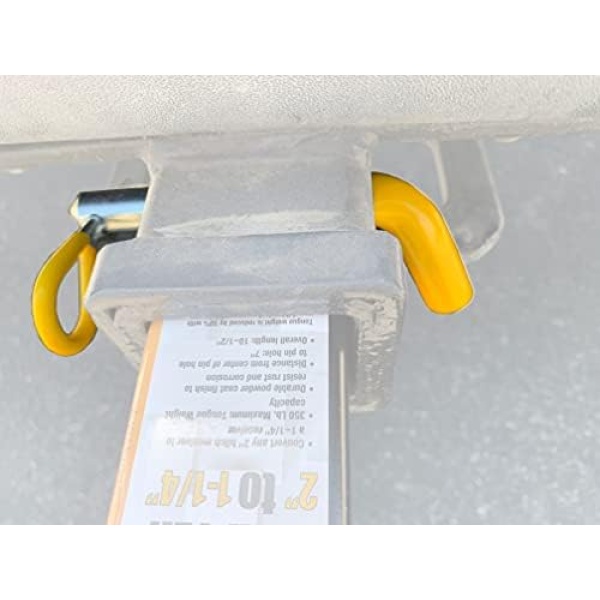MaxxHaul 50565 3 Pack Trailer Hitch Pin & Clip with Rubber-Coated Vinyl Yellow - Image 3