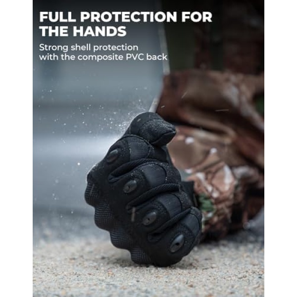 KEMIMOTO Tactical Gloves for Men, Touchscreen Motorcycle Gloves - Image 2