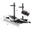 Young Hitch Mount Bike Rack with Ramp, 200 lbs. Capacity for 2 E-Bikes, Fat Tire - Image 9