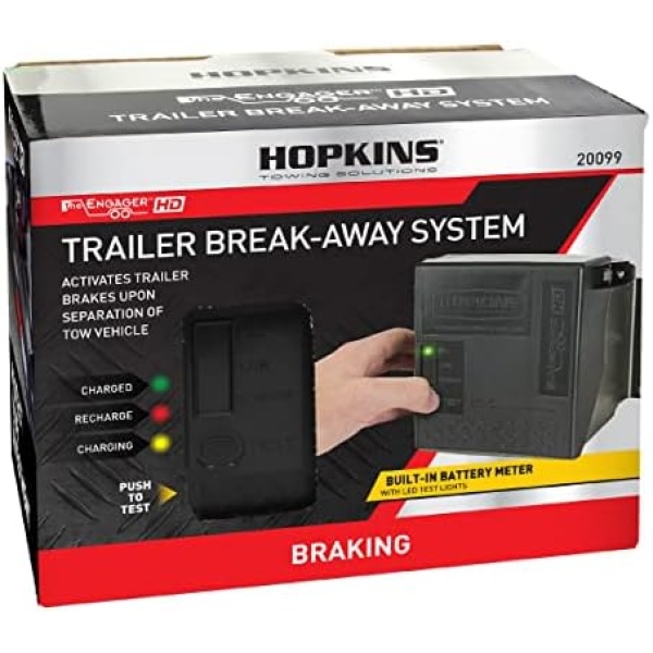 Hopkins Towing Solutions 20099 Engager LED Test Break Away System with Battery - Image 2