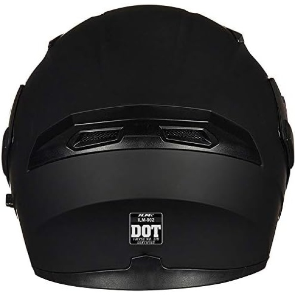 ILM Motorcycle Dual Visor Flip up Modular Full Face Helmet DOT 6 Colors Model - Image 7