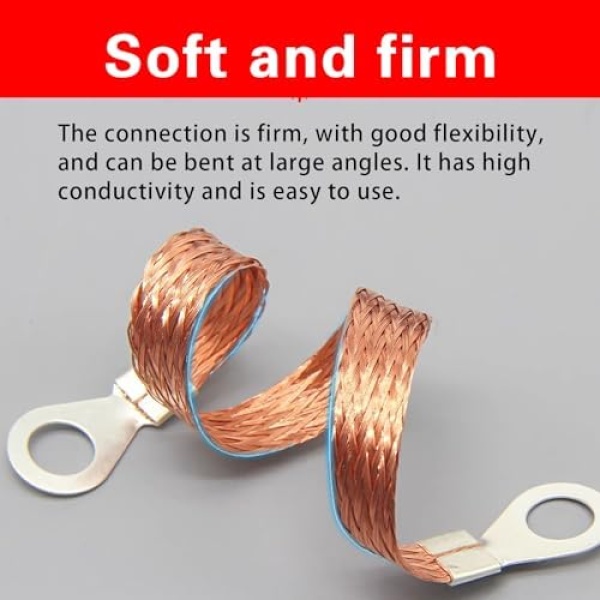 5 PCS Automotive Engine Grounding Strap, Flexible Tensile-Resistant Copper - Image 3