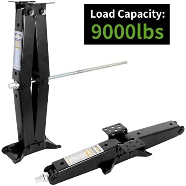 WEIZE RV Trailer Camper Stabilizer Leveling Scissor Jacks with Handle 24" - Image 6