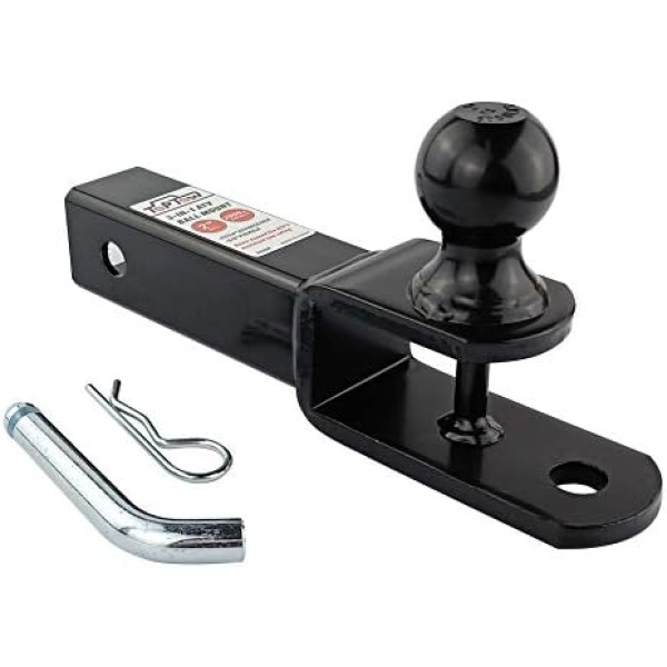 TOPTOW ATV/UTV Trailer Hitch Towing Ball Mounts, 2-Inch Ball, Clevis Pin - Image 3