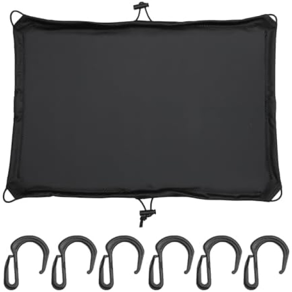 X AUTOHAUX 1 Set Motorcycle Luggage Net Helmet Cover 24"x17" Elastic Waterproof