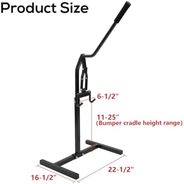 Snowmobile Lever Lift Stand with Handlebar Cup, Max 32" Bumper Lift Height - Image 6