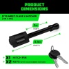 Rhino USA Trailer Hitch Pin (2 Inch) Patented 5/8" Locking Receiver Hitch Pins - Image 4