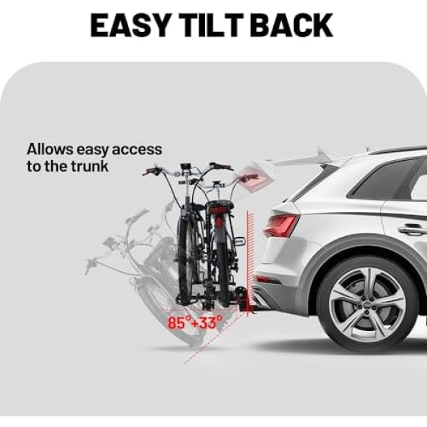 Young 200 lbs. 2 Bike Rack Hitch Mount Platform Style for Cars Trucks SUVs - Image 5