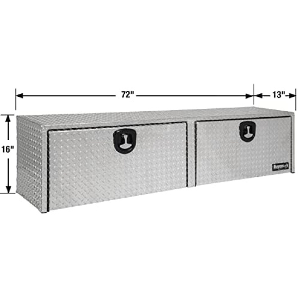 Buyers Products 1701551 Silver Aluminum Diamond Tread Topsider Truck Box - Image 4