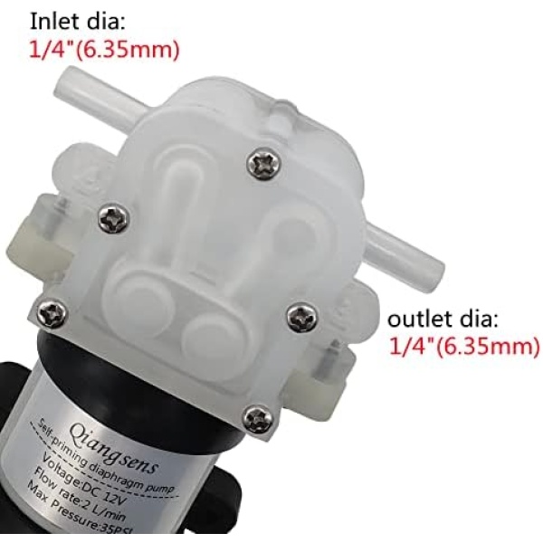 DC 12V self-priming diaphragm pump 10W water pump - Image 3