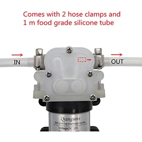 DC 12V self-priming diaphragm pump 10W water pump - Image 4
