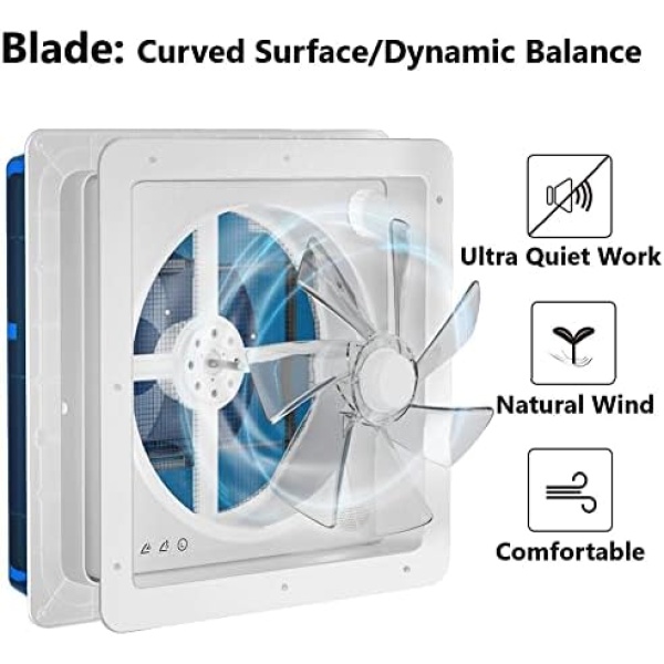 2012 Air Max 14" Vent RV Roof Vent Reversible Exhuast Fan, Ultra Low Sound RV - Image 6