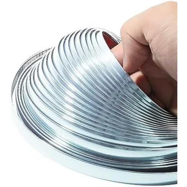 Zlirfy 25Ft Automotive Chrome Trim Molding,Universal Decorative Scratch-Proof - Image 2