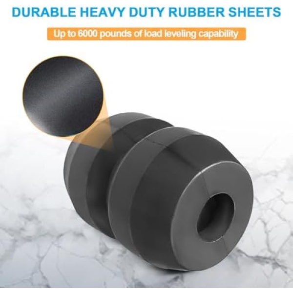 MILLISEC Rear Rubber Helper Suspension Springs Kit Kits Compatible - Image 3