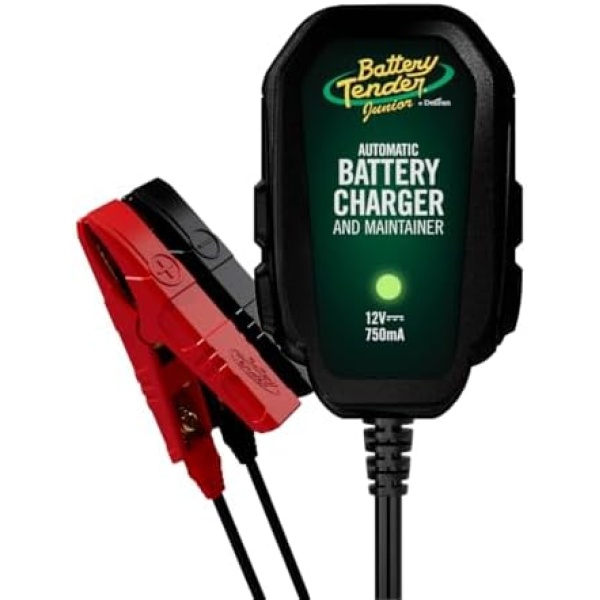 Battery Tender Junior 12V, 750mA Charger and Maintainer: Automatic 12V