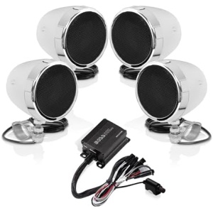 BOSS Audio Systems MC470B 3 Inch Motorcycle Full Range Speakers and Amplifier