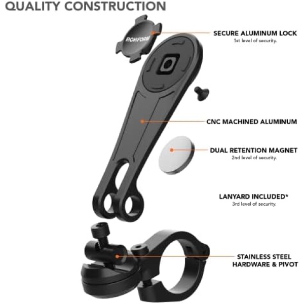 Rokform - Motorcycle Handlebar Cell Phone Mount, Mounts to ANY Handlebar - Image 5