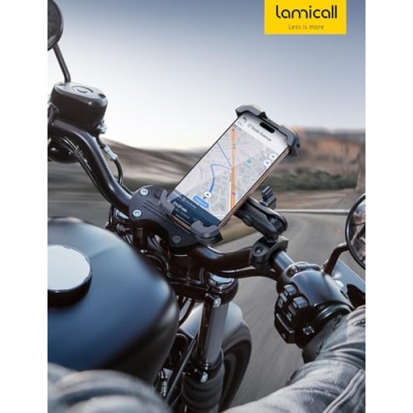 Lamicall Motorcycle Phone Mount Holder - [Dual Vibration Dampener] - Image 7