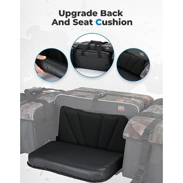 KEMIMOTO ATV Storage Bags with Cooler Bag, 76L Large ATV Bags Rear Rack Bag - Image 6