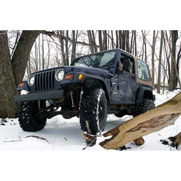 Zone Offroad Jeep Wrangler TJ 4" Suspension System w/Black Nitro Shocks - Image 3