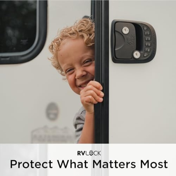RVLOCK Compact RV Lock Keyless Entry with Remote, Secure Camper Latch - Image 4