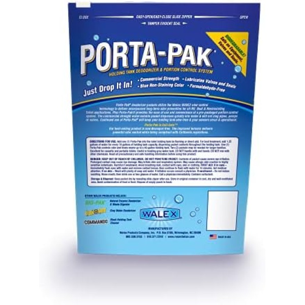 Walex Porta-Pak Black Holding Tank Deodorizer & Portion Control System - Image 2