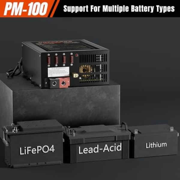 PM4 100 Amp RV Power Converter - Power Converter with Built-in 4 Stage Smart - Image 2