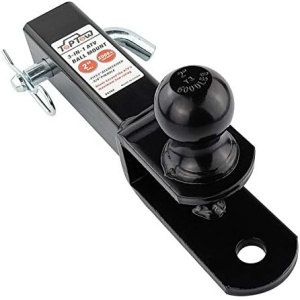 TOPTOW ATV/UTV Trailer Hitch Towing Ball Mounts, 2-Inch Ball, Clevis Pin