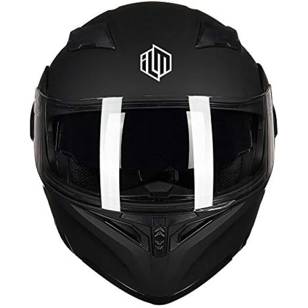 ILM Motorcycle Dual Visor Flip up Modular Full Face Helmet DOT 6 Colors Model - Image 4