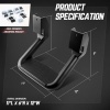 DNA MOTORING Pair Aluminum Side Hoop Steps Universal Side Step Compatible - Image 3