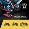 VIVOHOME Motorcycle Lift Scissor Jack Steel Wide Deck Hoist Crank Center Stand - Image 3