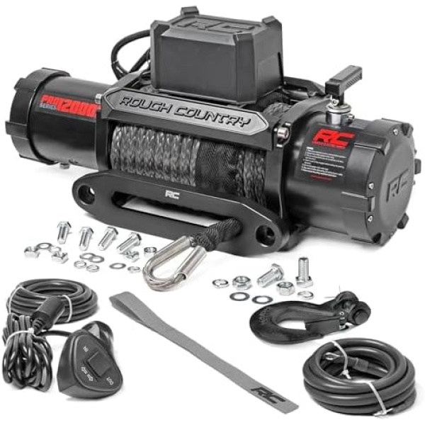 Rough Country 12,000LB PRO Series Electric Winch | Synthetic Rope - PRO12000S