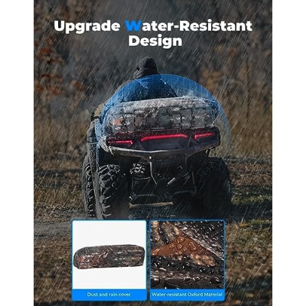 KEMIMOTO ATV Storage Bags with Cooler Bag, 76L Large ATV Bags Rear Rack Bag - Image 7