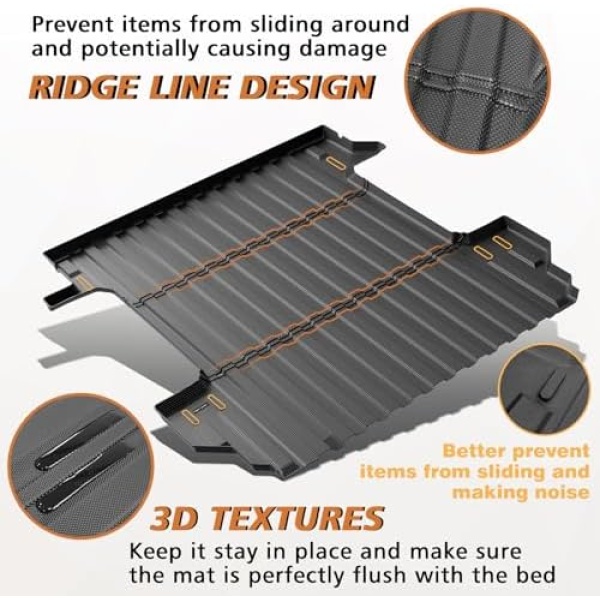 TripleAliners Truck Bed Mat Compatible with 2019-2024 2025 Chevy Silverado/GMC - Image 4