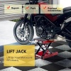 VIVOHOME Motorcycle Lift Scissor Jack Steel Wide Deck Hoist Crank Center Stand - Image 7