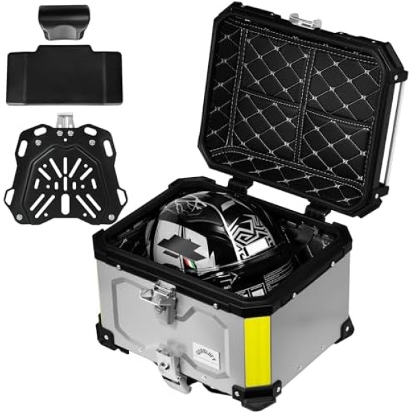 Motorcycle Top Case, 45L Motorcycle Tail Box Bag, Aluminum Top Trunk - Image 8