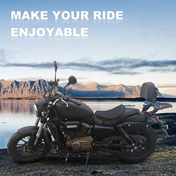 Foldable Motorcycle Gel Seat Cushion, Large 3D-Honeycomb Structure Shock - Image 7