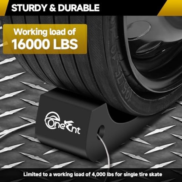 4Pack Tire Skates for Tow Truck Wrecker- Rollback Carrier Safety - Image 4