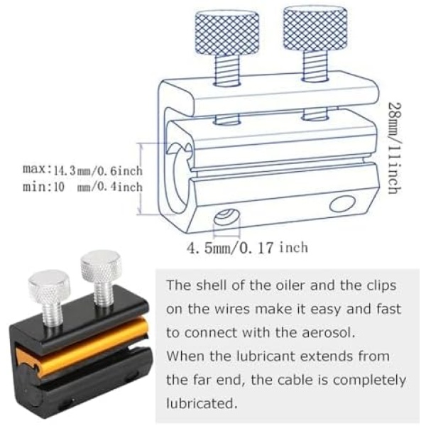 Cable Luber Tool for Motorcycle,Cable Lubricator Lubricant Luber Lube Oiler Tool - Image 6