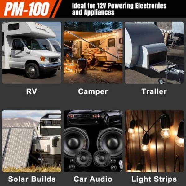 PM4 100 Amp RV Power Converter - Power Converter with Built-in 4 Stage Smart - Image 7