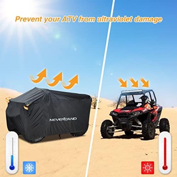 NEVERLAND ATV Cover Waterproof Heavy Duty 4 Wheeler Cover Quad Cover - Image 9