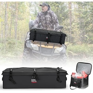 KEMIMOTO ATV Gear Bag for Front Rear Rack, ATV Storage Bags Water-Resistant