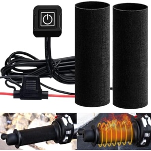 Motorcycle Heated Grips Cover Pad 12V, Universal Handlebar Cover for Motorcycle