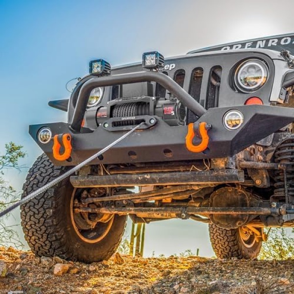 OPENROAD 13500 lb Recovery Winch with Synthetic Rope and 2 Wireless Remotes - Image 9