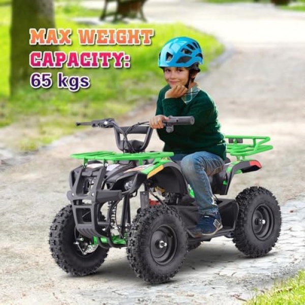 36V 4 Wheelers Electric ATV, Dirt Quad Vehicle Adjustable Speed, Kids Quad Bike - Image 5