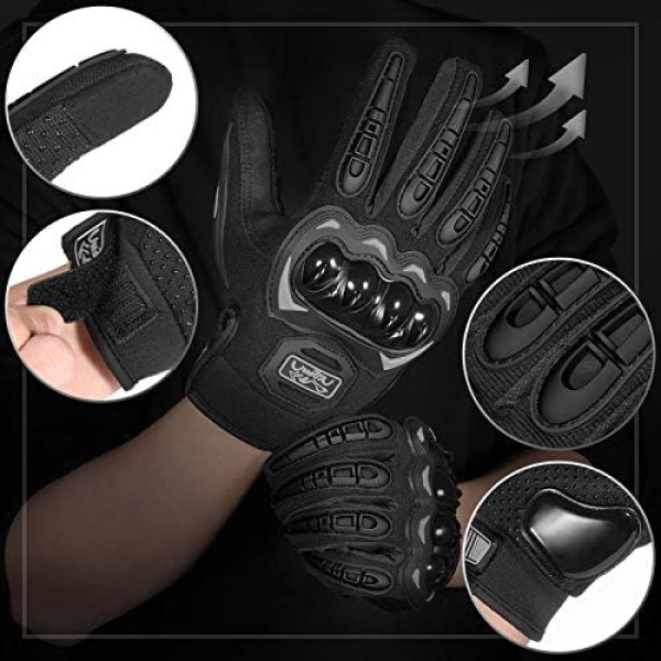 COFIT Motorcycle Gloves for Men and Women, Full Finger Touchscreen Motorbike - Image 2
