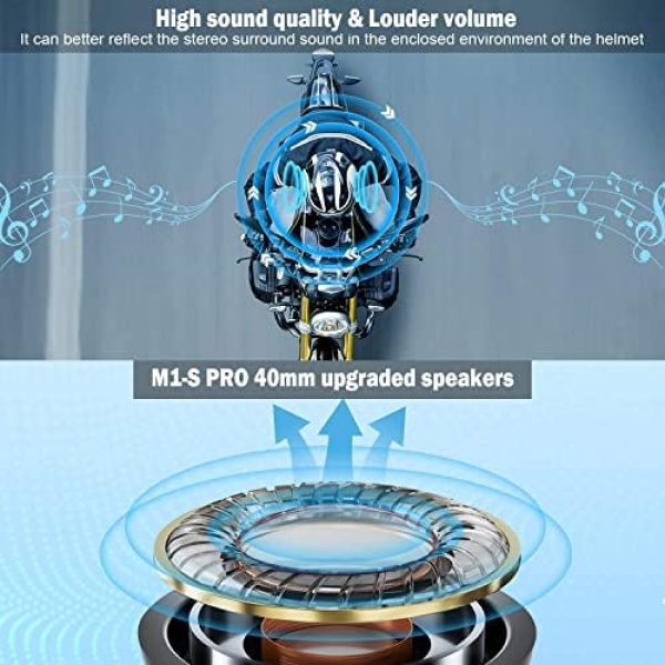Fodsports Motorcycle Bluetooth Intercom with Music Sharing - Image 4